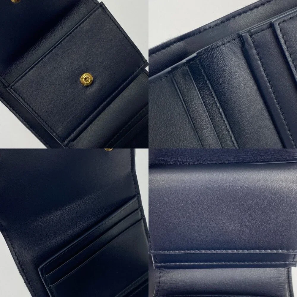 Christian Dior Trifold Wallet S5912 Ctzq M928 Blue - Picture 9 of 10